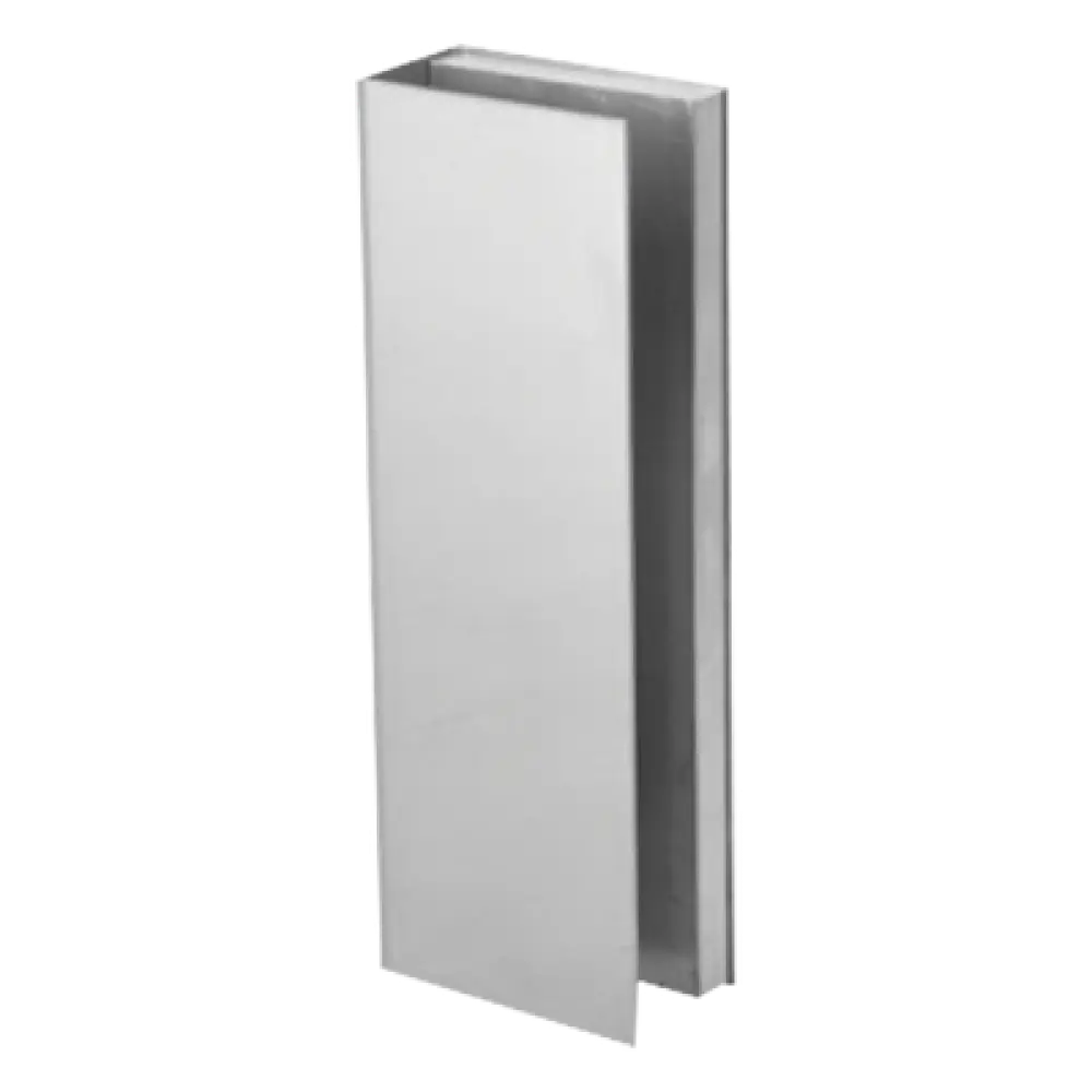 Bracket de Montaje Tipo U / Puertas de Vidrio 3/4" (19.1 mm) / Chapas Magnéticas 600 a 1200 lbs / Ajuste por Opresores / Aluminio Anodizado