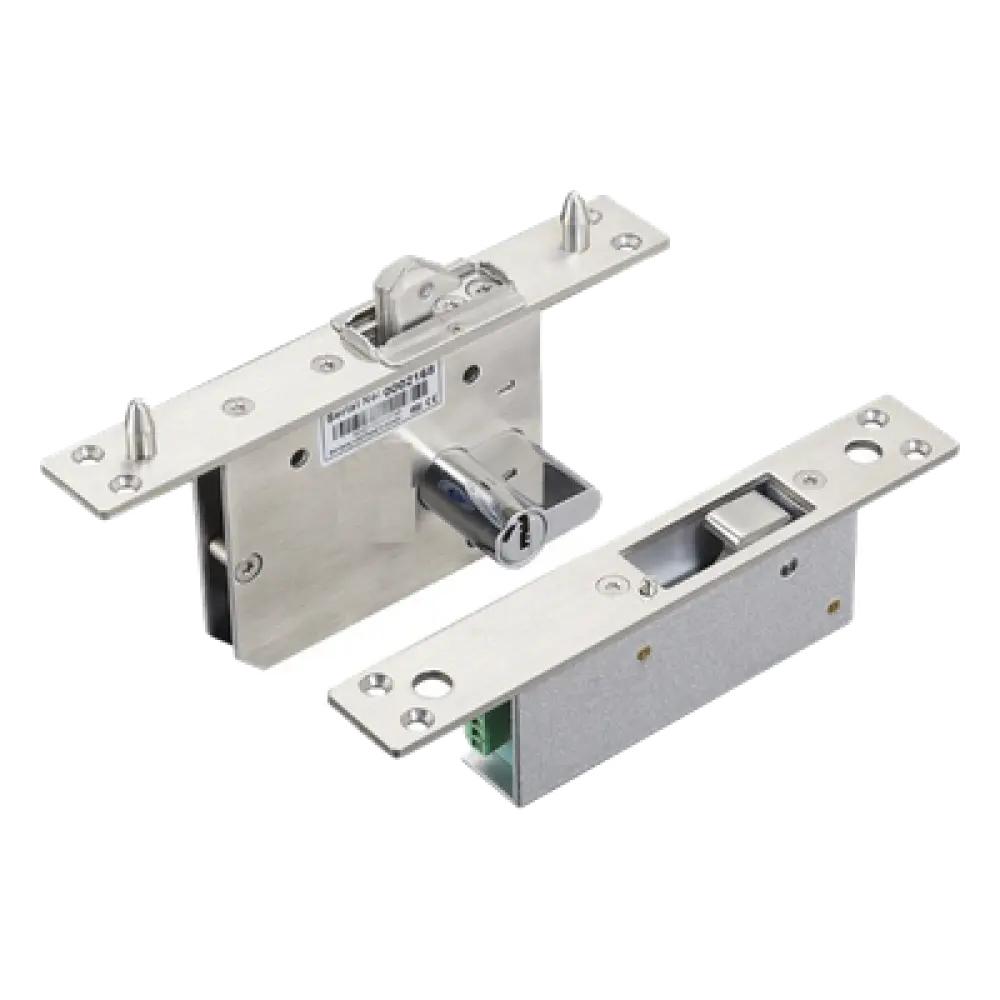 Cerradura Eléctrica para Puertas Corredizas / Tipo Gancho / Llave Bilateral / 12 VCC / 200 mA / Fuerza de Sujeción 400 kg / IP65