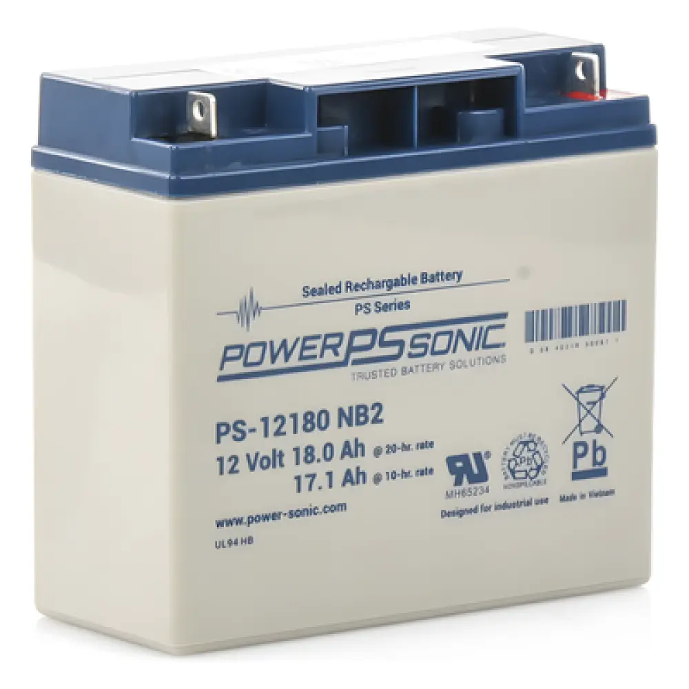 Batería de Respaldo AGM/VRLA / 12V / 18AH / Terminales NB2 / Vida Útil 5 Años / Libre de Mantenimiento