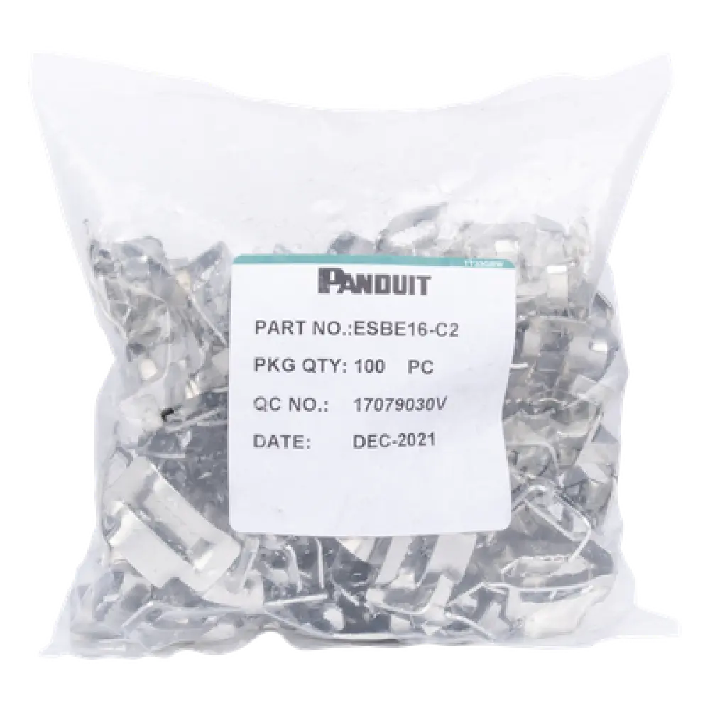 Hebillas de Acero Inoxidable / 16 mm / Para Fleje 5/8 / Paquete 100 pz