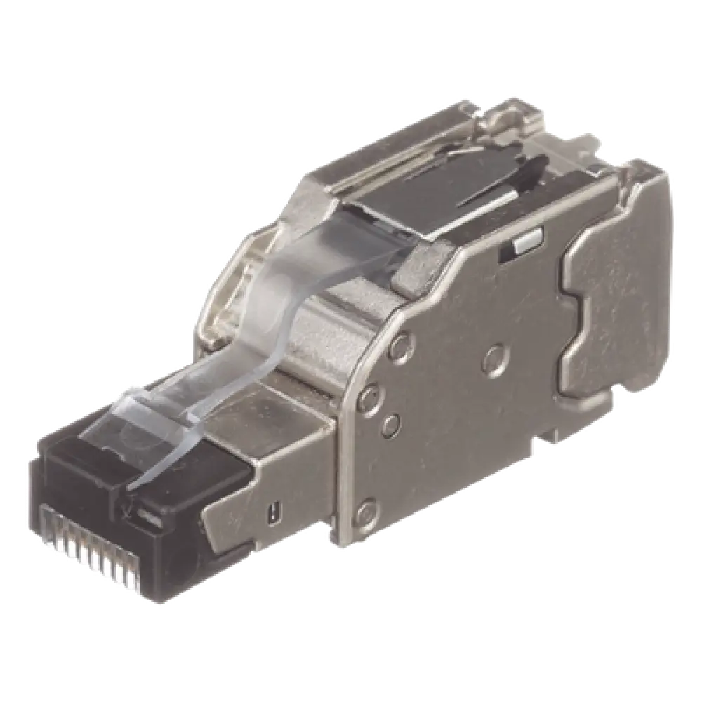 Plug RJ45 Blindado / Terminación en Campo / Cat6A Certificable / 22-26 AWG / -40°C a 85°C / Paquete 10 Piezas