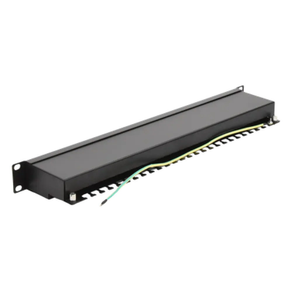 Panel de Parcheo / 24 Puertos / Cat5e STP Blindado / Rack 19" / 0.48 m