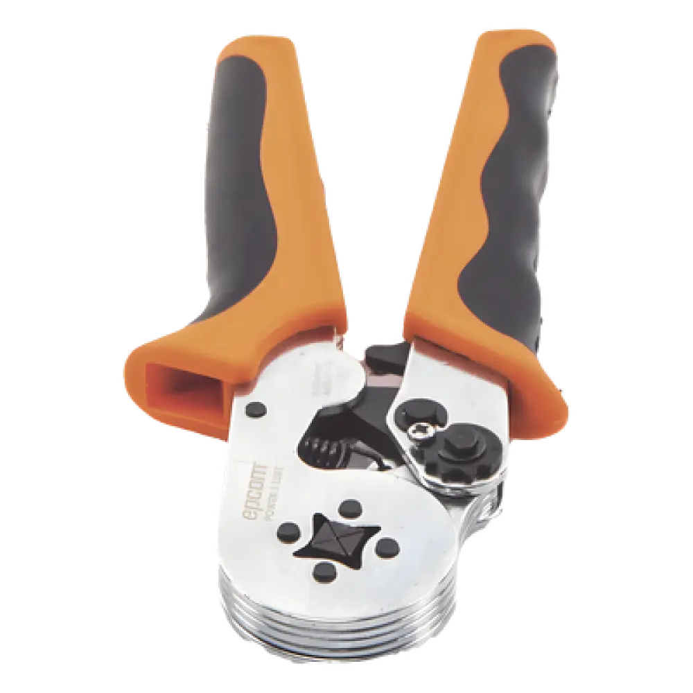 Pinza para Prensado / 26-10 AWG / 0.25-6.0 mm² / Casquillo Cuadrado / Trinquete Ergonómico / 175x75x20 mm / 0.57 ft x 0.25 ft x 0.07 ft