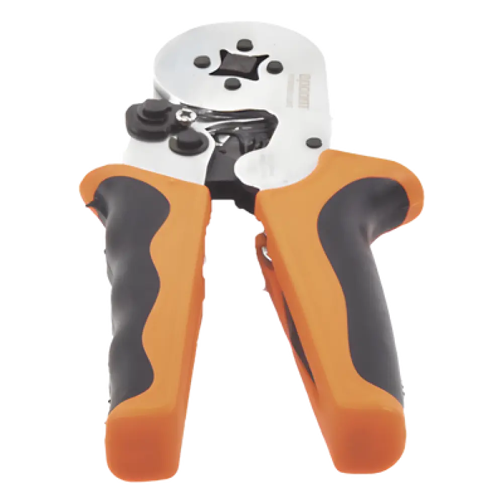 Pinza para Prensado / 26-10 AWG / 0.25-6.0 mm² / Casquillo Cuadrado / Trinquete Ergonómico / 175x75x20 mm / 0.57 ft x 0.25 ft x 0.07 ft