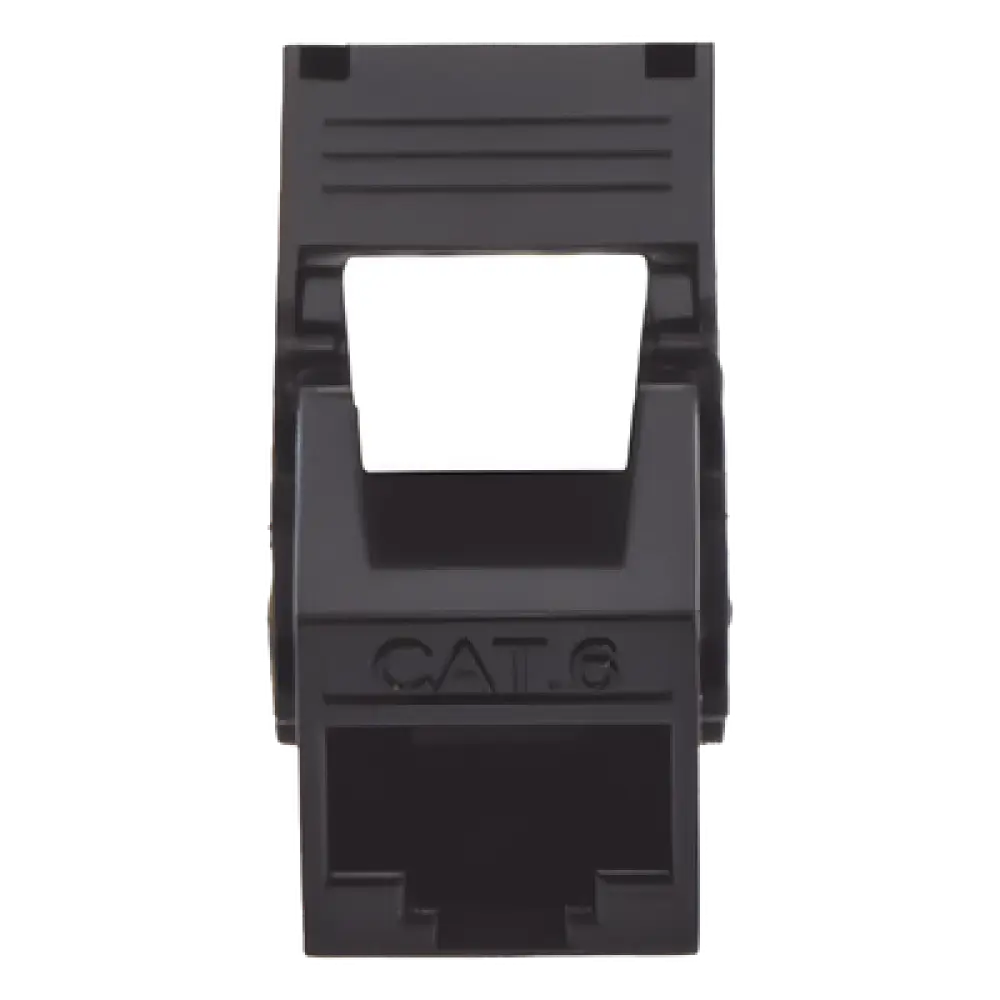 Módulo Jack Keystone / Cat6 / Toolless / Terminación 180° / 1 Puerto / Sin Blindaje / Color Negro