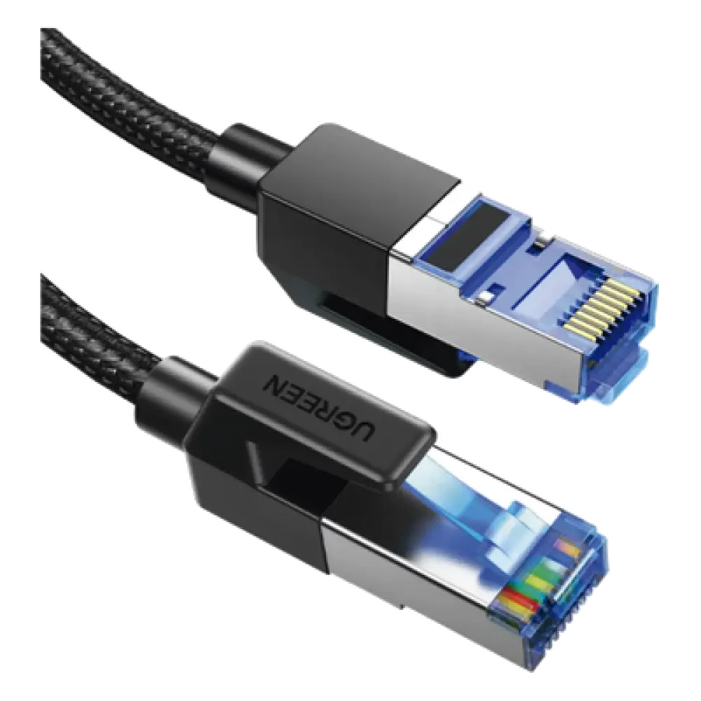 Cable Ethernet Cat8 / F/FTP / 40 Gbps / 2000 MHz / 2 m (6.56 ft) / Nylon Trenzado