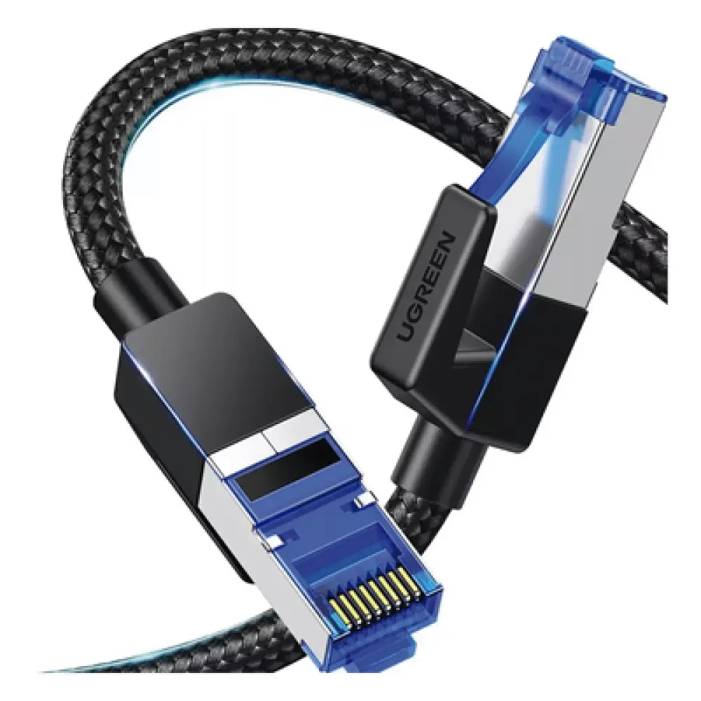 Cable Ethernet Cat8 / F/FTP / 40 Gbps / 2000 MHz / 2 m (6.56 ft) / Nylon Trenzado