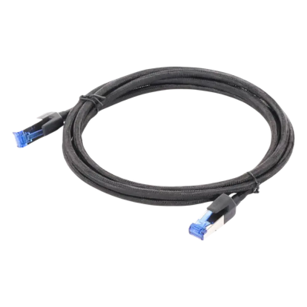 Cable Ethernet Cat8 / F/FTP / 40 Gbps / 2000 MHz / 2 m (6.56 ft) / Nylon Trenzado