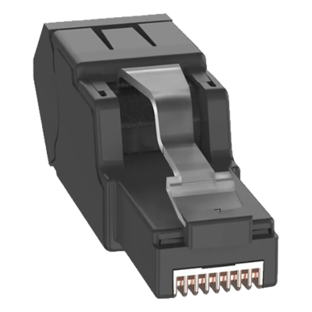 Plug RJ45 UTP / Terminación en Campo / Ángulo 45° / Cat6A Certificable / 22-26 AWG / 0.5-0.13 mm²