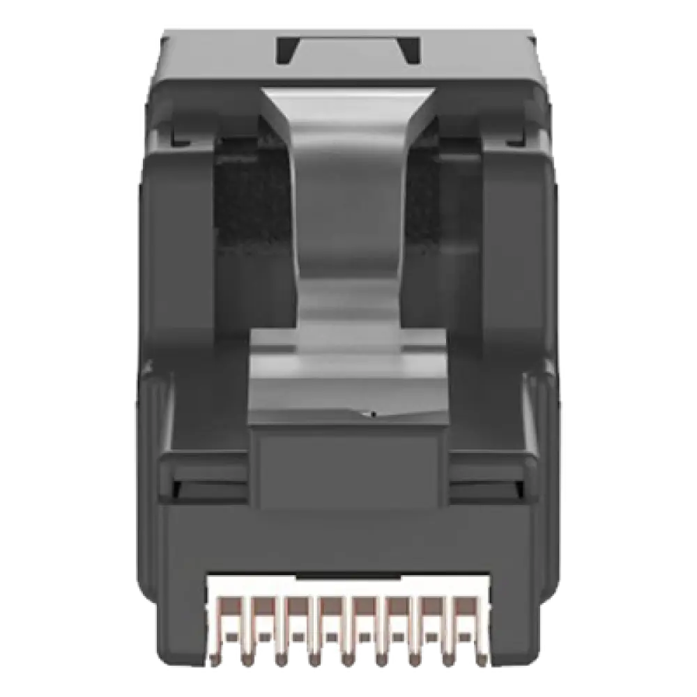 Plug RJ45 UTP / Terminación en Campo / Ángulo 45° / Cat6A Certificable / 22-26 AWG / 0.5-0.13 mm²