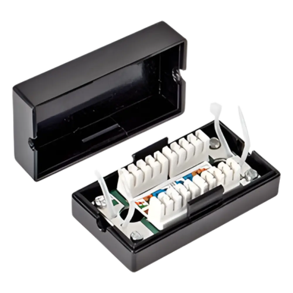 Caja de Conexión / Cat5e / IDC Krone / T568A-B / 66x36x26 mm / 2.6x1.4x1.0 in