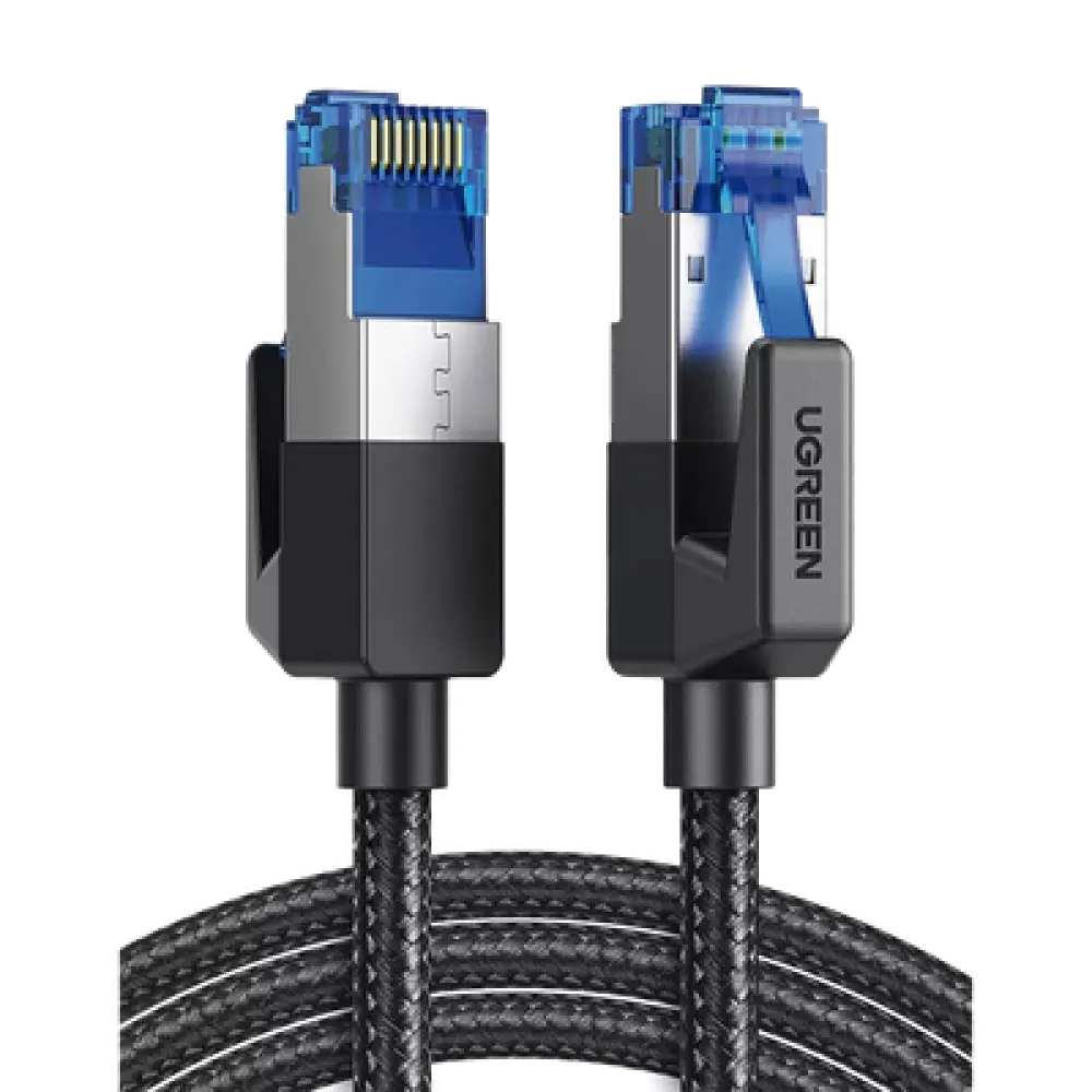 Cable Ethernet Cat8 / 40 Gbps / 2000 MHz / F/FTP / 1 m (3.28 ft) / Nylon trenzado