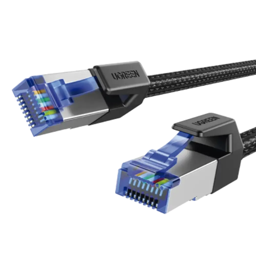 Cable Ethernet Cat8 / 40 Gbps / 2000 MHz / F/FTP / 1 m (3.28 ft) / Nylon trenzado