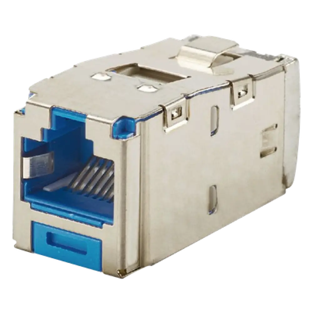 Conector Jack / Blindado / Cat 6A / 8P8C / TG Mini-Com / Terminación sin Impacto / -10°C a 65°C / 22-26 AWG