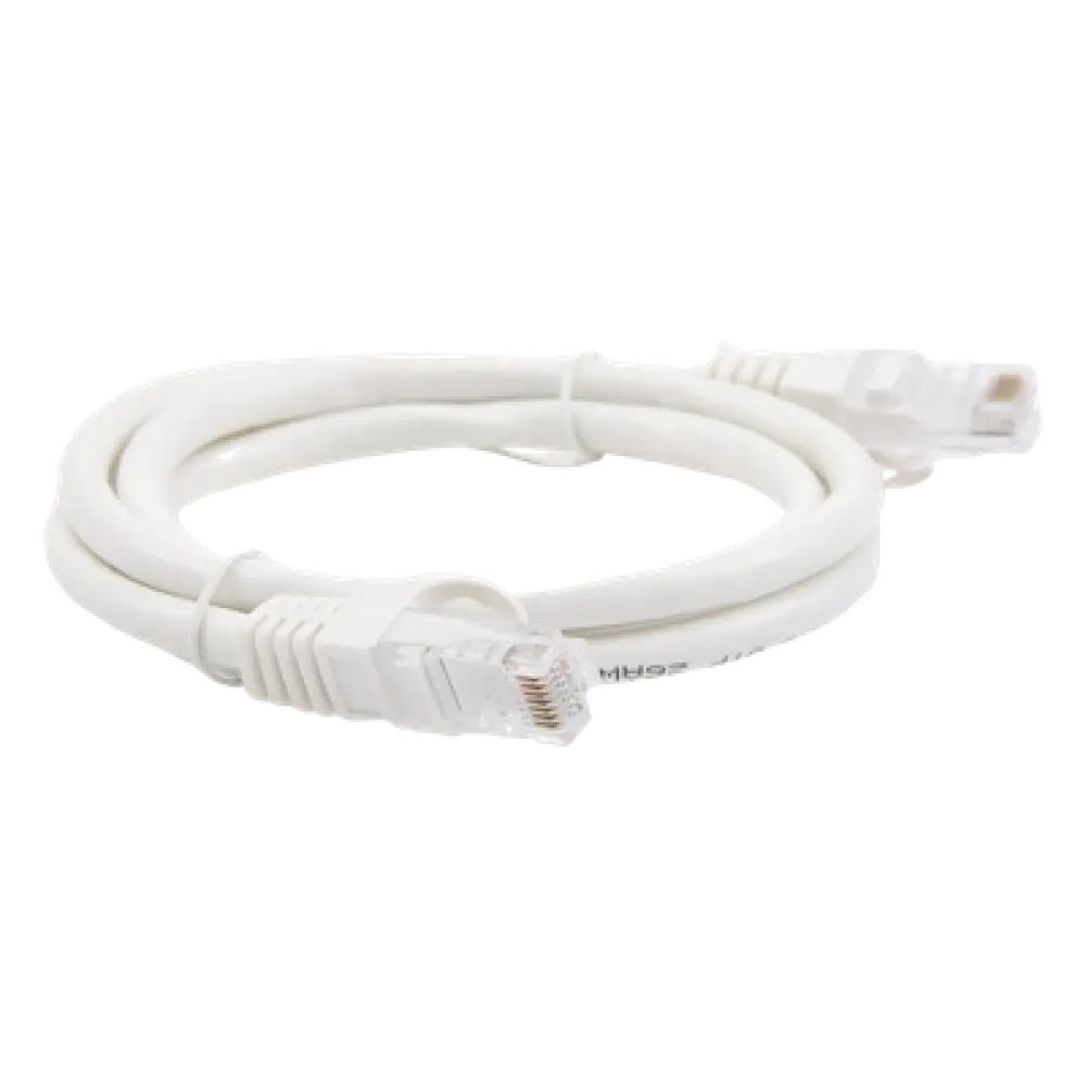 Cable de Parcheo UTP Cat6 / 1 Metro (3.28 Pies) / Blanco / 1 Gbps+ / RJ45