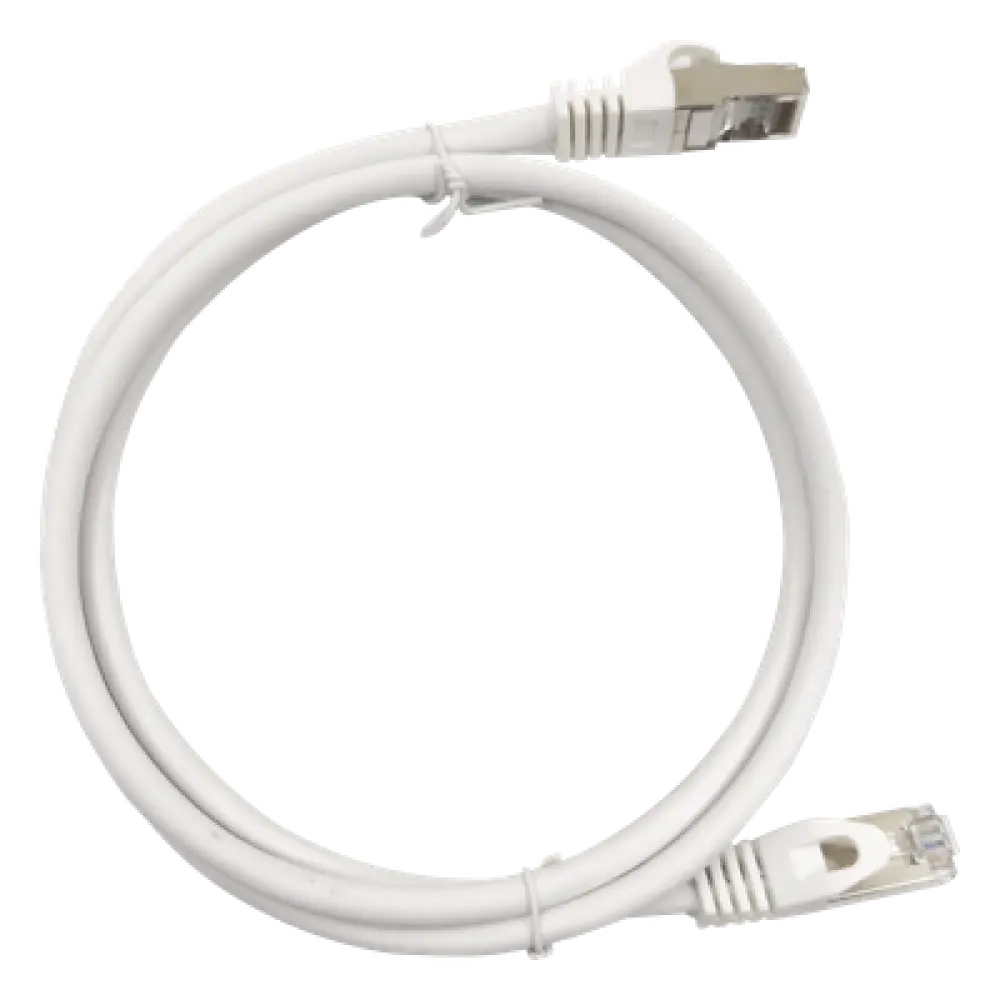 Cable de Parcheo / Cat6A / S/FTP / 10Gbps / 2m (6.56 ft) / Blindado / AWG 27 / RJ45 / Blanco