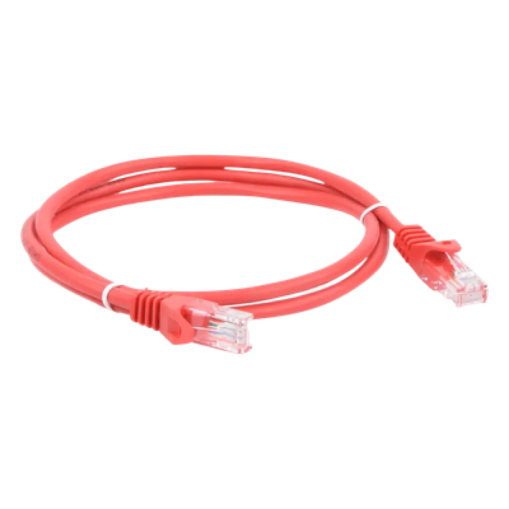 Cable de Parcheo UTP Cat6 / 0.5 m (1.64 ft) / Cobre Puro / Conectores RJ45 Chapados en Oro / Rojo