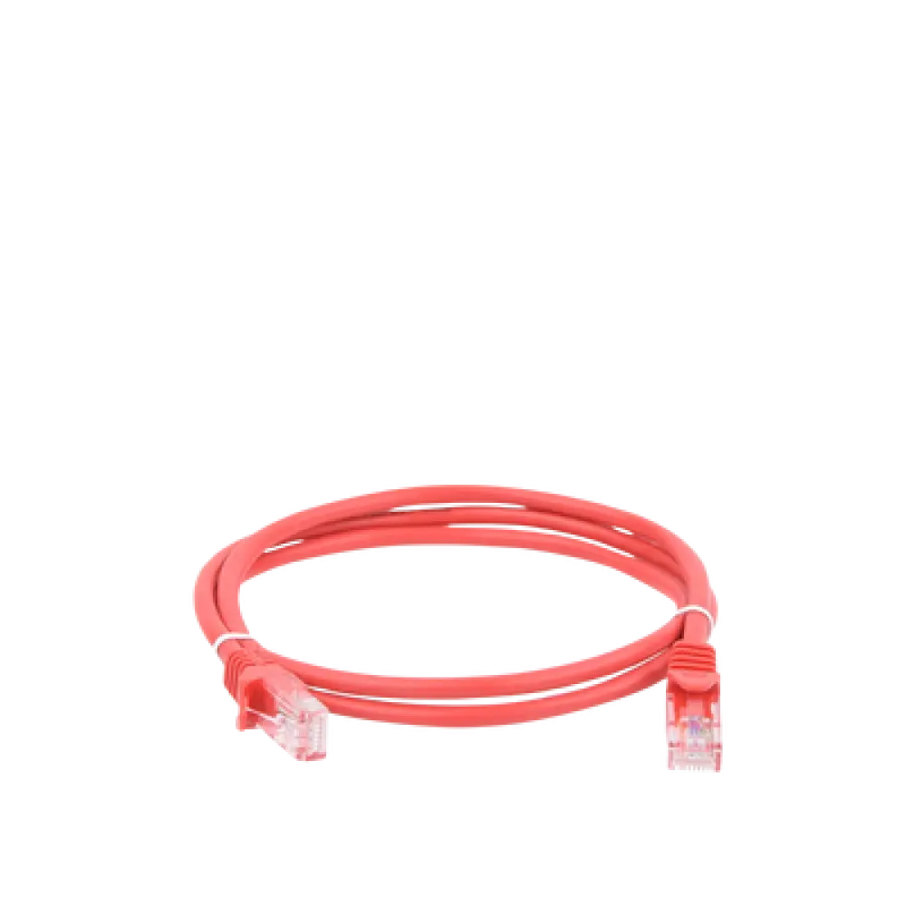 Cable de Parcheo UTP Cat6 / 0.5 m (1.64 ft) / Cobre Puro / Conectores RJ45 Chapados en Oro / Rojo