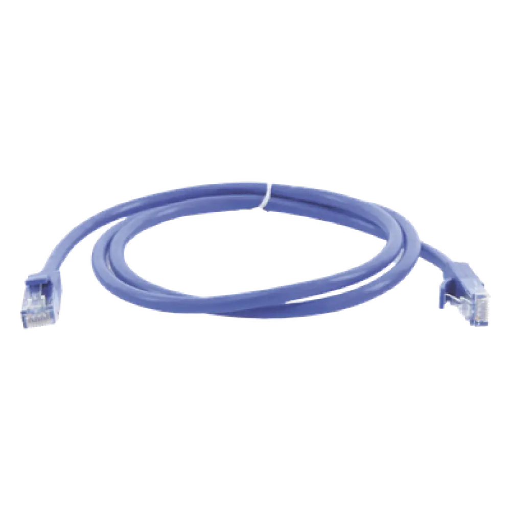 Cable de Parcheo UTP Cat6 / 1m (3.28 ft) / Azul / 26AWG CCA / 250MHz / Gigabit Ethernet