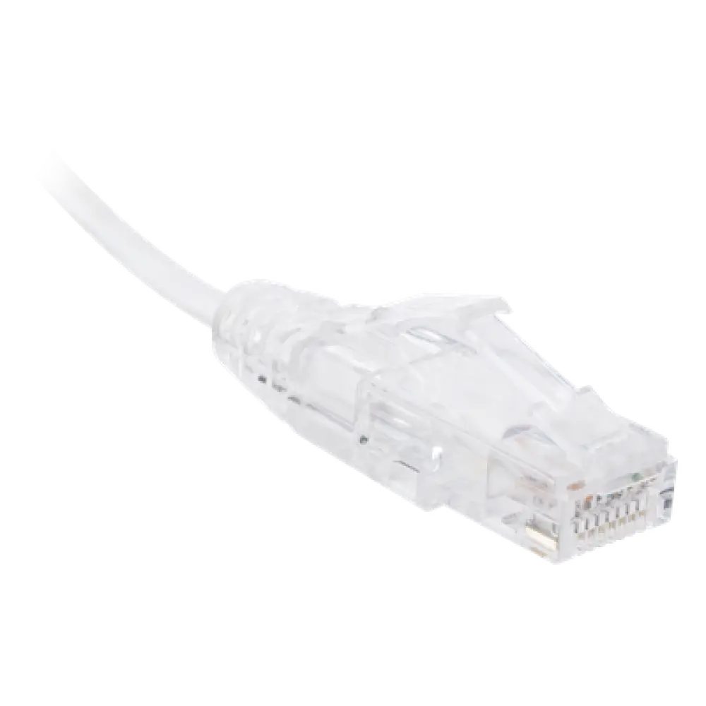 Cable de Parcheo Slim UTP / Cat6 / 28 AWG / 30 cm (0.98 ft) / Blanco / RJ45