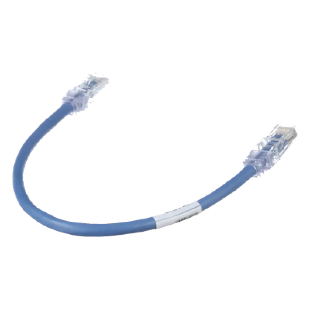 Cable de Parcheo UTP Cat6 / 24 AWG / CM / 0.3 m (1 ft) / Azul