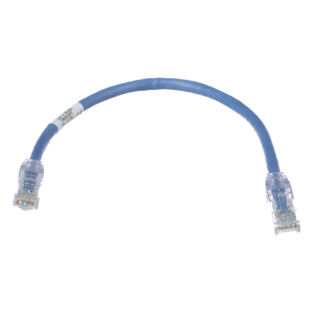 Cable de Parcheo UTP Cat6 / 24 AWG / CM / 0.3 m (1 ft) / Azul