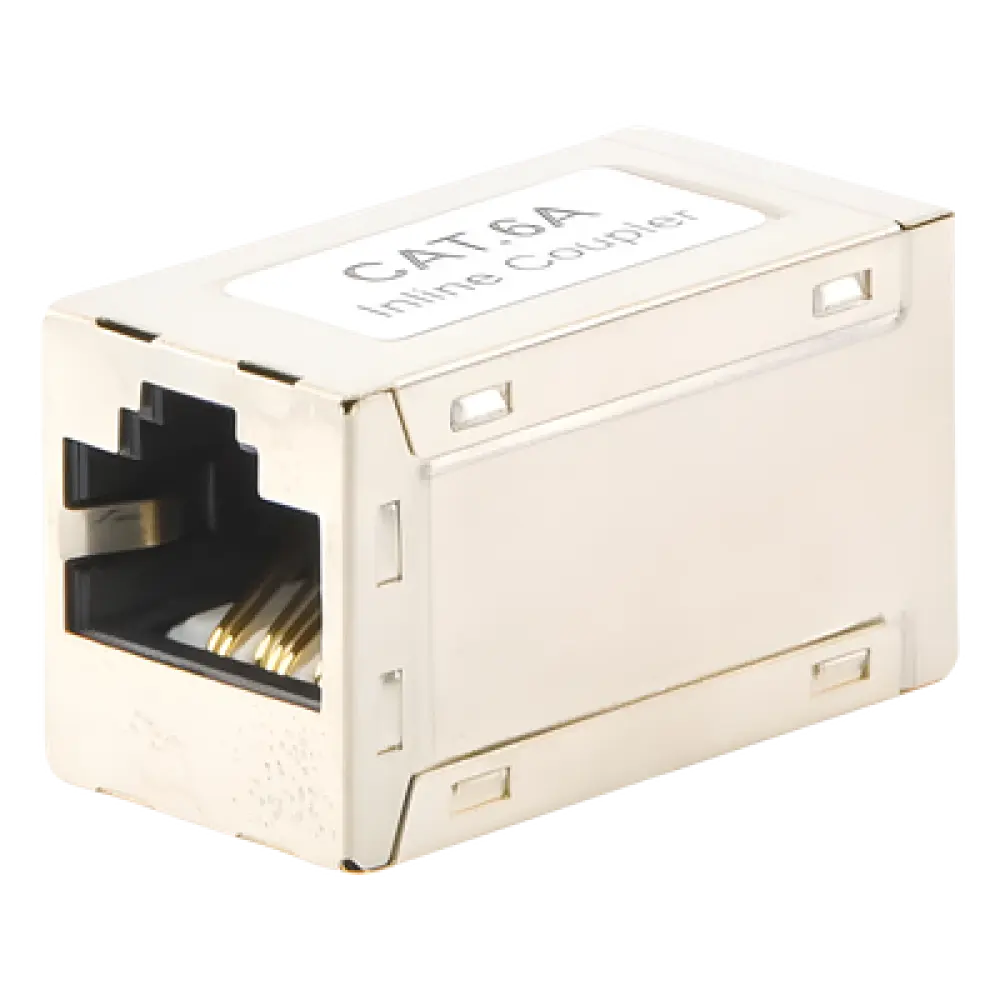 Acoplador STP / Cat6A / RJ45 Hembra a Hembra / Blindado / 2 Puertos / 10GBase-T