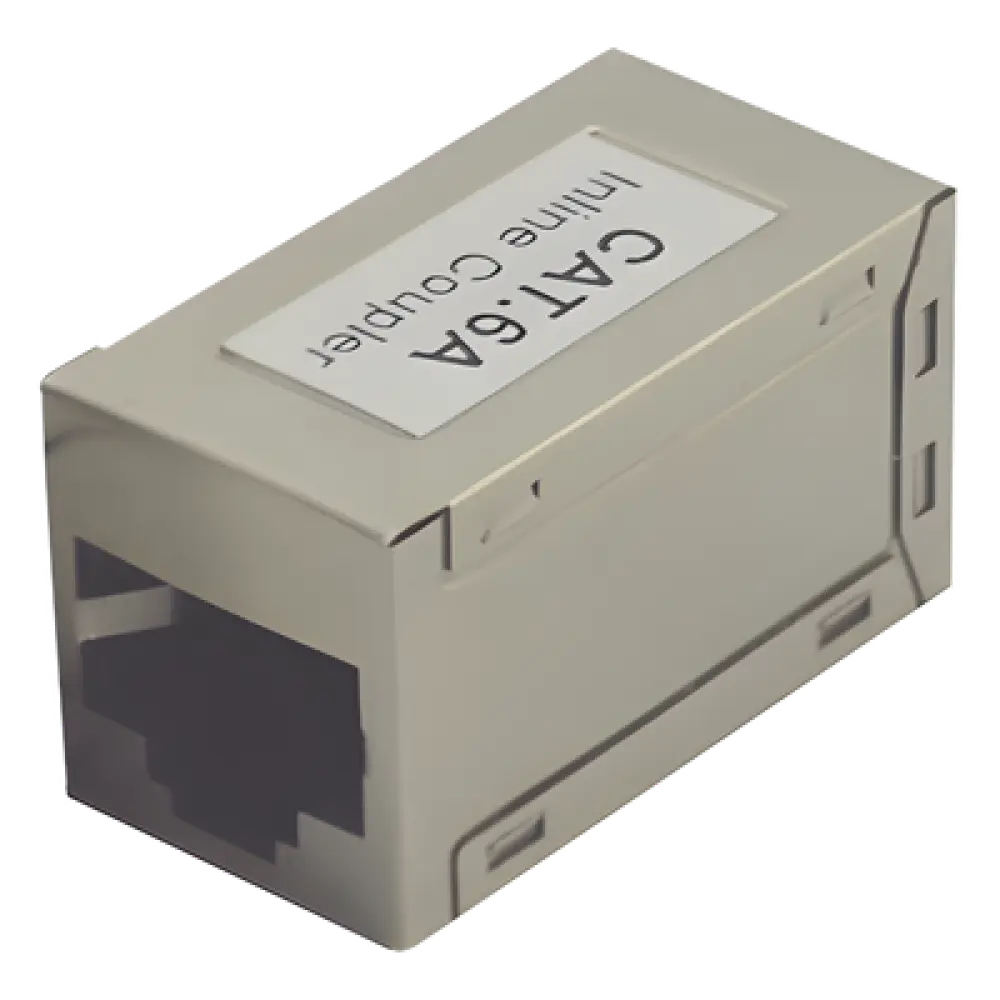 Acoplador STP / Cat6A / RJ45 Hembra a Hembra / Blindado / 2 Puertos / 10GBase-T