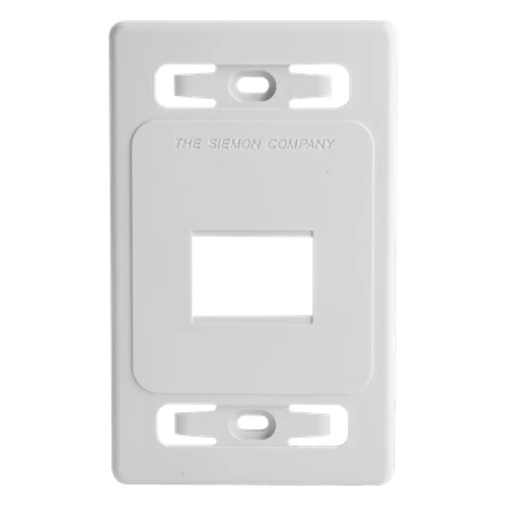 Placa de Pared Modular / 2 Salidas / Blanco / Versión Bulk / Termoplástico Resistente