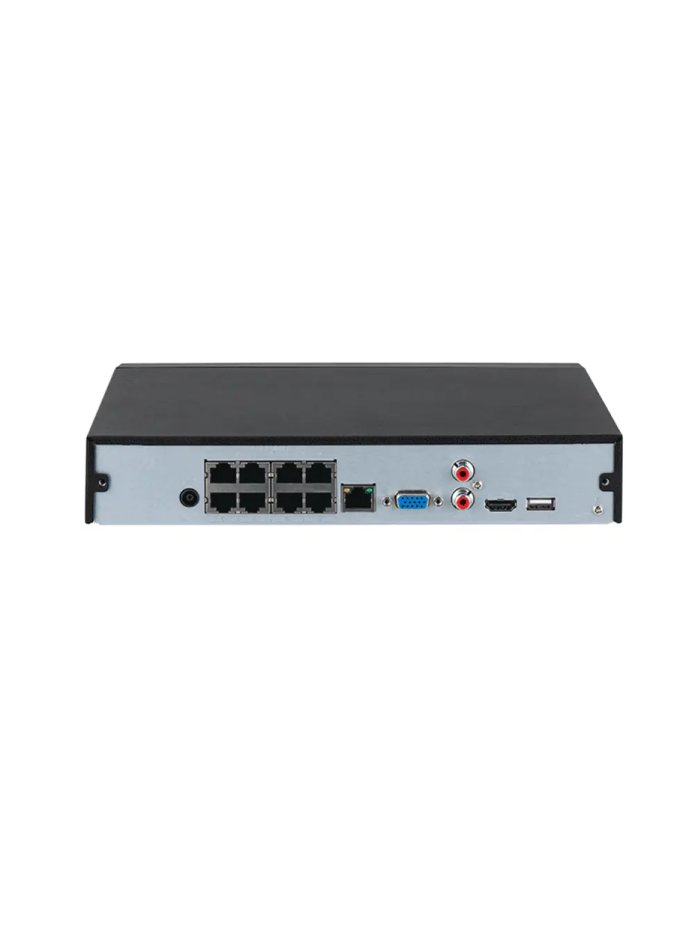 DAHUA DHI-NVR4108HS-8P-4KS3 NVR de 8 MP / 4k / 8 canales IP/ 8 puertos PoE/ Rendimiento de 160 mbps/ H.265+/ 1 Bahía para disco duro/ Soporta cámaras WizSense/ HDMI 4K & VGA/