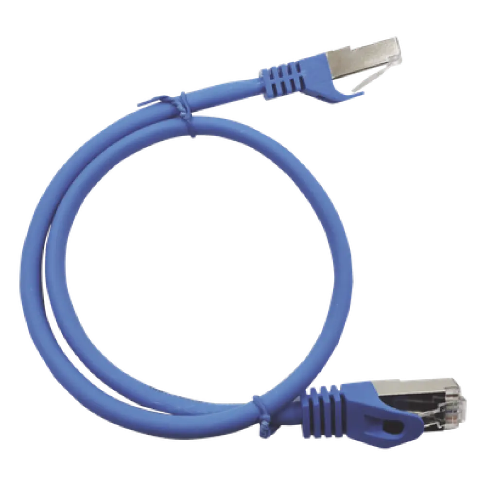 Patch Cord Cat6A / 10G / Blindado S/FTP / 7.0 m (22.96 ft) / 27AWG / Azul