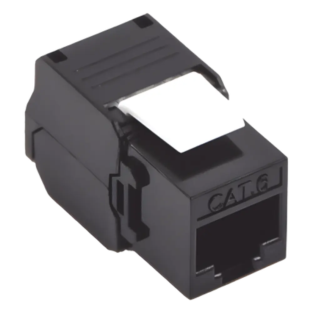 Módulo Jack Keystone / Cat6A / Toolless / Terminación 180° / RJ45 / Sin Blindaje / 1 Puerto