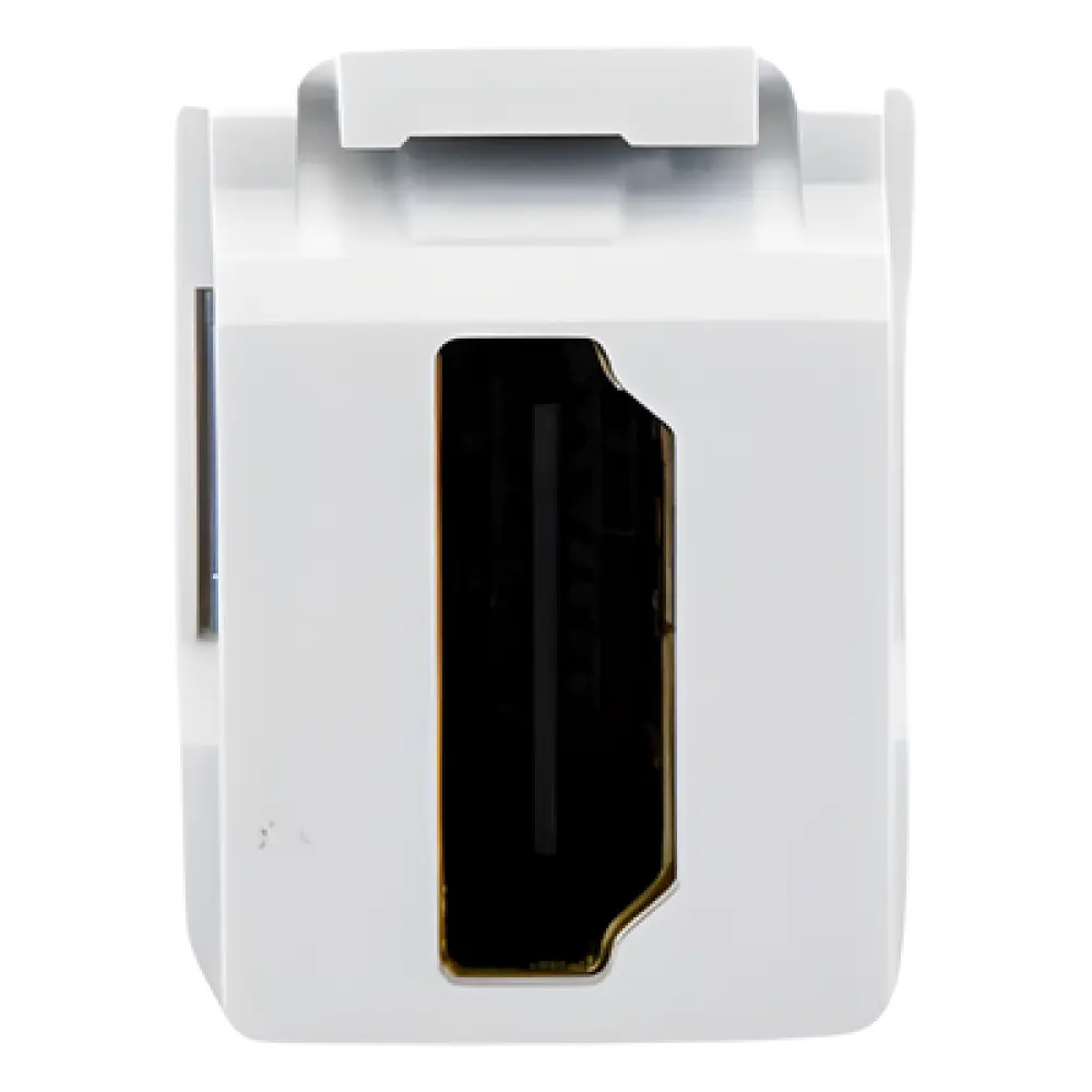 Módulo Acoplador HDMI / Keystone / HDMI 2.0 Cat 2 / Tipo-A Hembra-Hembra / 0.65' x 0.88' / Blanco