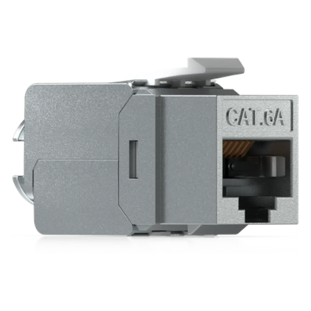 Keystone Jack / Cat6A / Terminación Toolless / Snap-In / 12 Piezas / 23-26 AWG