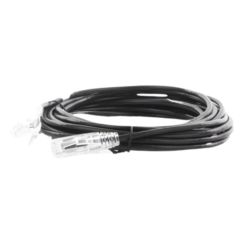 Cable de Parcheo Slim UTP Cat6A / 5 m (16.40 ft) / 28 AWG / RJ45 / Negro