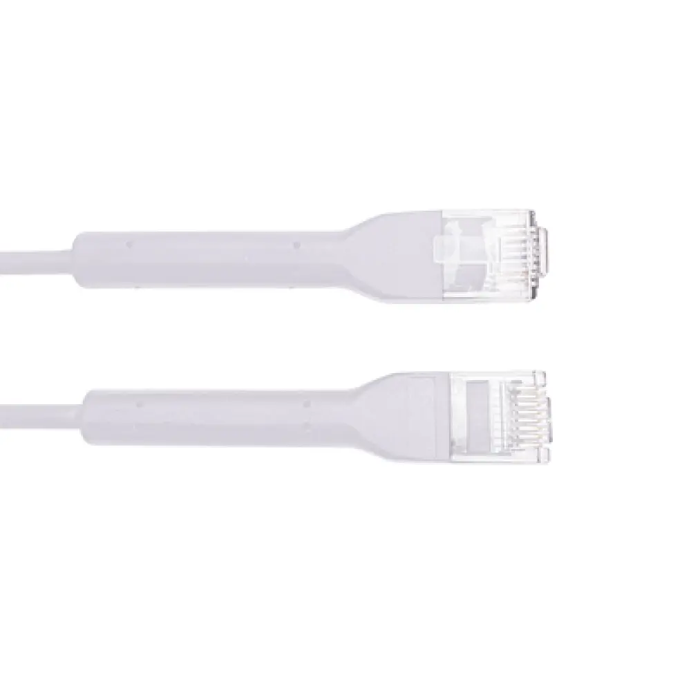 Cable de Parcheo UTP / Cat6A / 20 cm (7.87 ft) / 550 MHz / 10GBase-T / RJ45 Modular / Ultra Slim / Blanco