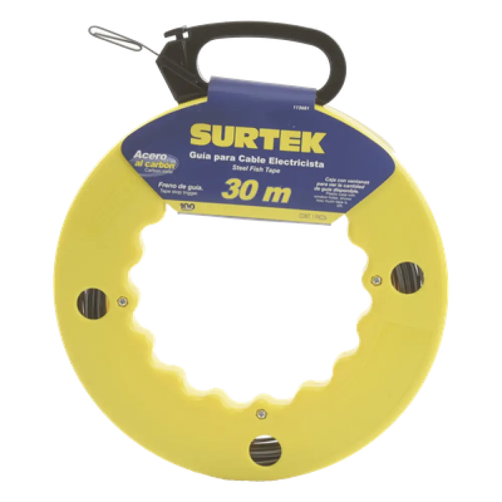 Guía Jala Cable / Acero SAE 1045 / Longitud 30 m (98.4 ft) / 5 Alambres Calibre 12 AWG / Ojo Agrandado / Ventanas de Verificación
