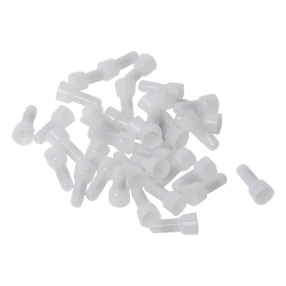Terminales Tipo Campana / 250 Piezas / Calibre 14-22 AWG / Aislamiento PVC / Empalme Final