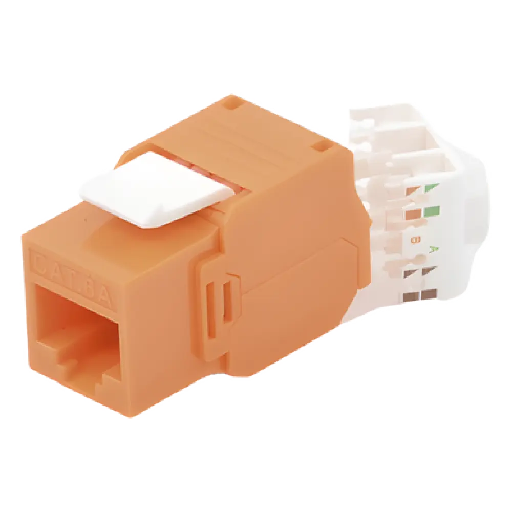 Módulo Jack Keystone / Cat6A / RJ45 / Sin Blindaje / 750 Conexiones / UL94V-0