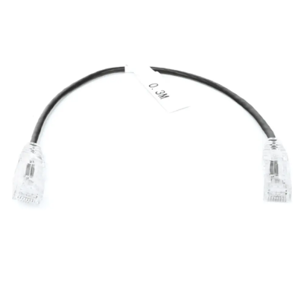 Cable de Parcheo Slim UTP Cat6 / 30 cm (0.98 ft) / 28 AWG / 1 Gbps+ / RJ45 / IEEE 802.3ab