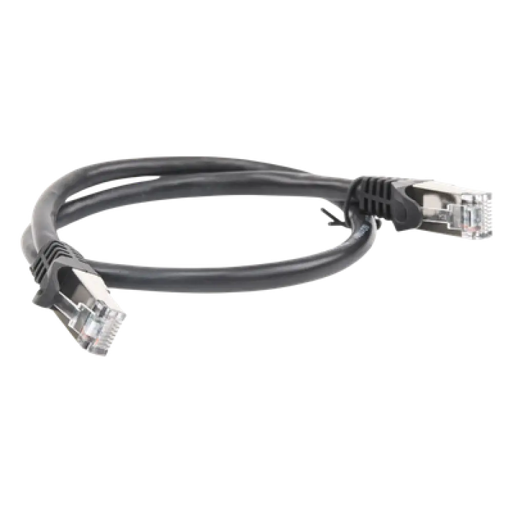 Cable de Parcheo / FTP Cat6 / 0.5 m (1.64 ft) / Blindaje Global / Cobre / Negro