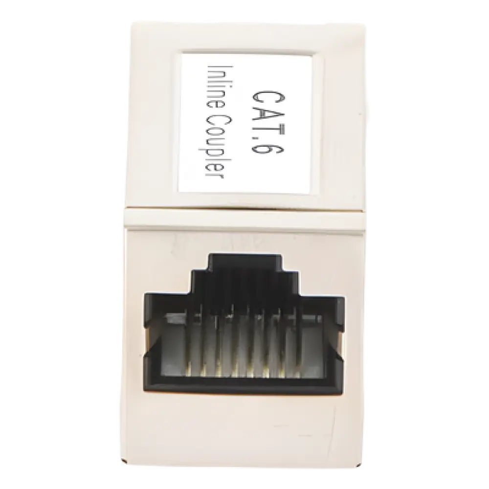 Acoplador Blindado STP / Cat6 / 2 Puertos RJ45 Hembra / 750 VCA RMS / AWG 24-26