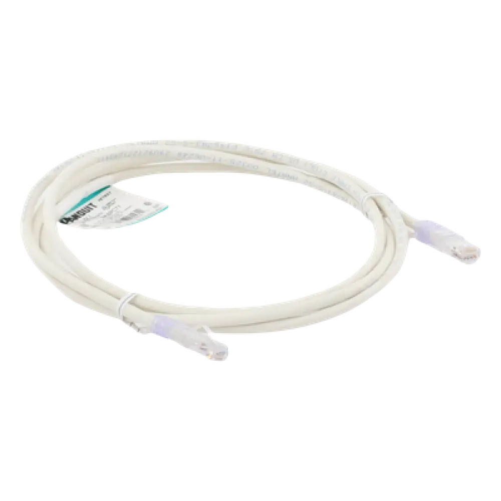Cable de Parcheo UTP / Cat 6 / 2 m (6.56 ft) / 24 AWG / T568B / Blanco Mate