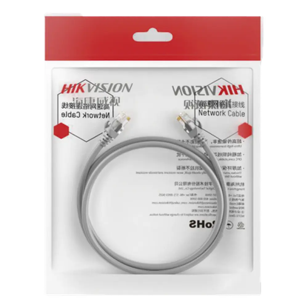Cable de Parcheo UTP / Cat. 6 / 24 AWG / 10 Metros (32.81 Pies) / Gris / PoE+ / Interior