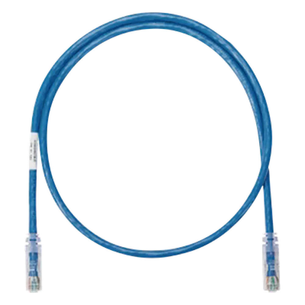 Cable de Parcheo UTP / Cat 5e / Clase D / 0.3 m (1 ft) / 24 AWG / RJ45 / Azul