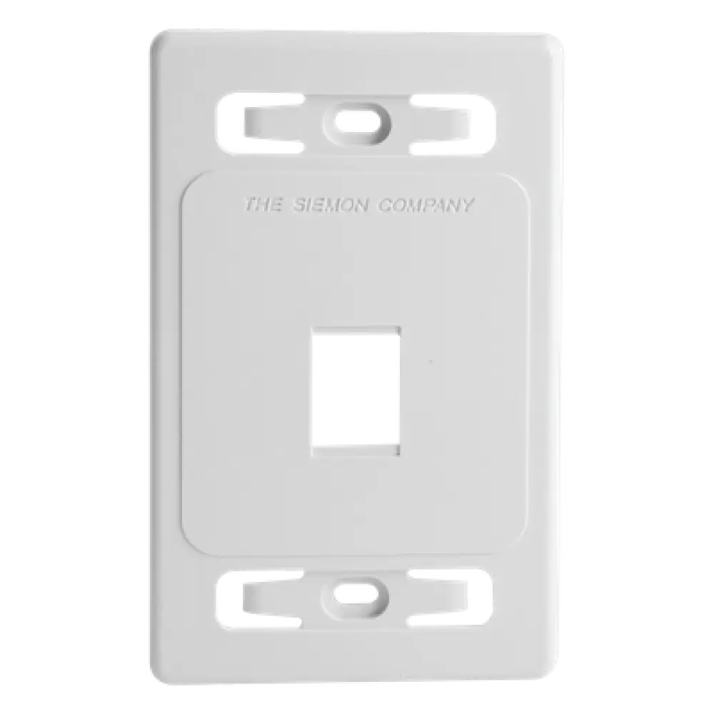 Placa de Pared Modular / 1 Salida / Color Blanco / Versión Bulk / MAX
