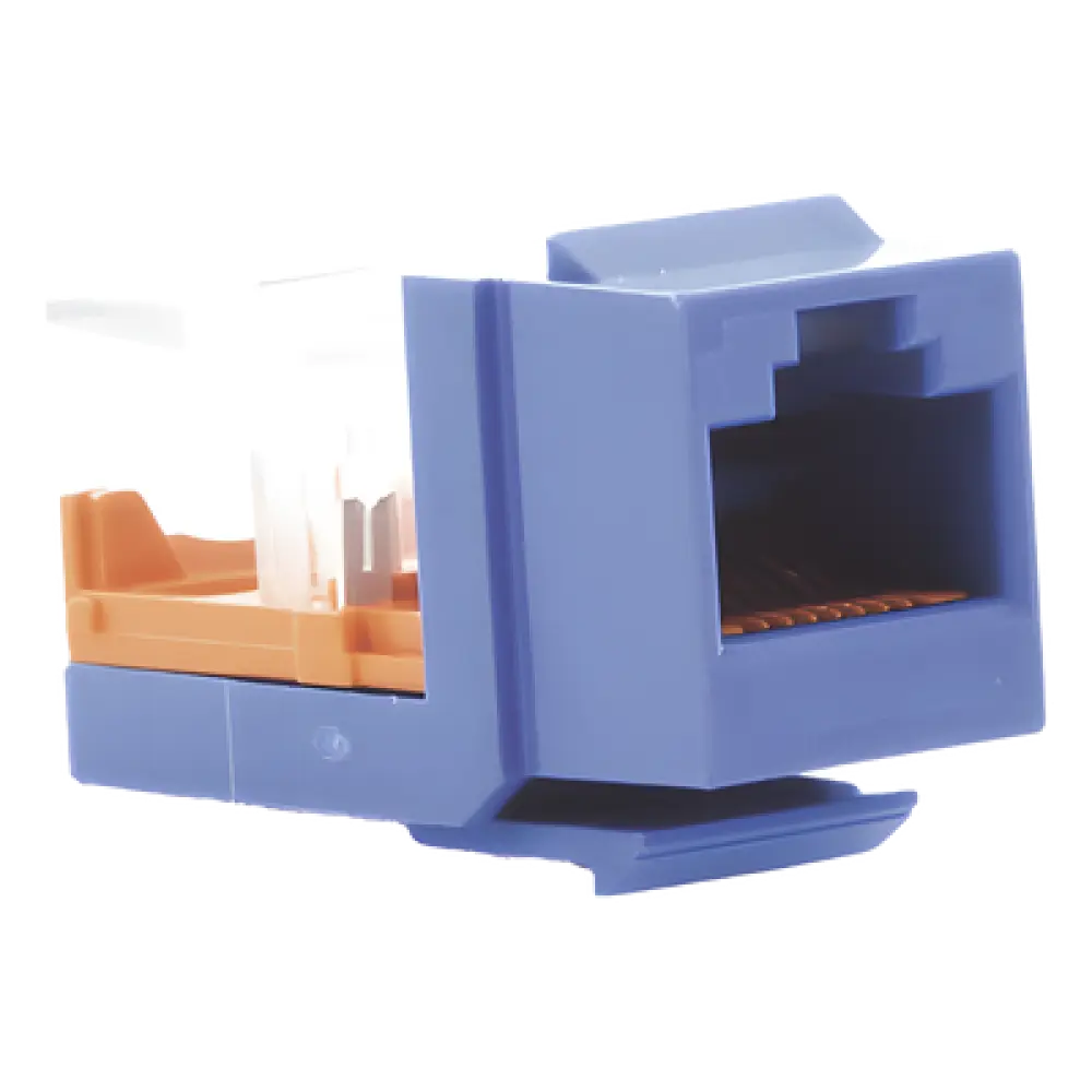 Jack Keystone / Cat 5e / RJ45 / 8P8C / Leadframe / T568A-B / Azul / 1 Puerto