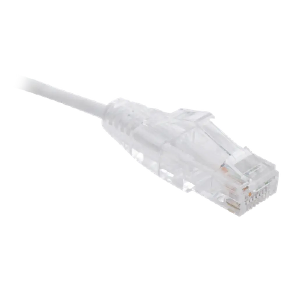 Cable de Parcheo Slim UTP Cat6 / 1.5 m (4.92 ft) / 28 AWG / Blanco / Diámetro Reducido