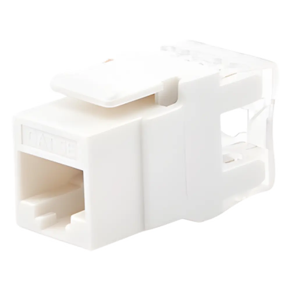 Módulo Jack Keystone / Cat5e / Terminación 180° / Sin Blindaje / 1 Puerto / Blanco