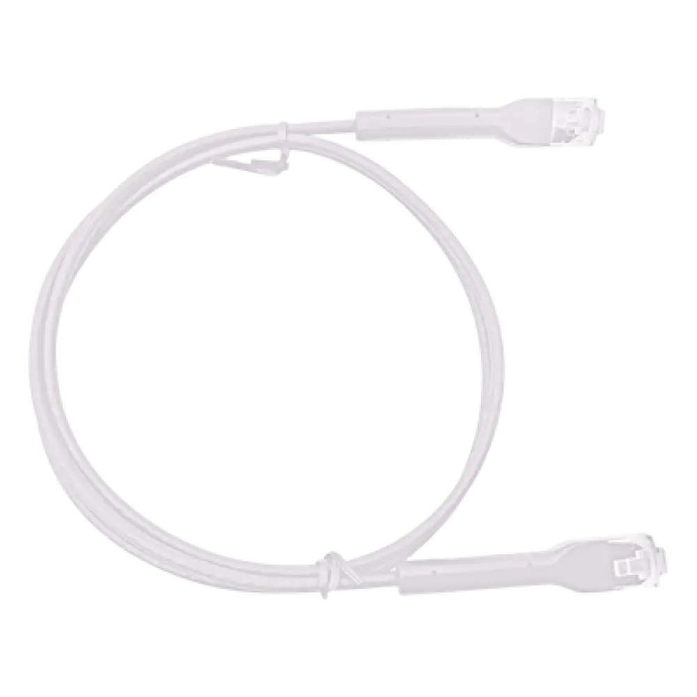 Cable de Parcheo UTP / Cat6 / Ultra Slim / 1 m (3.28 ft) / Conector RJ45 / Blanco